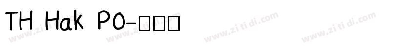 TH Hak P0字体转换